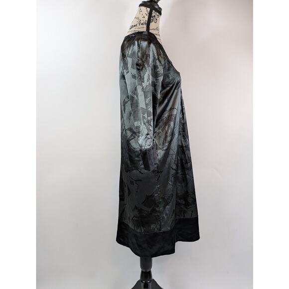 Daisy Fuentes Womens Sz Small Slip Dress Mini Short V-Neck Nightgown 3/4 Sleeve - Picture 4 of 12